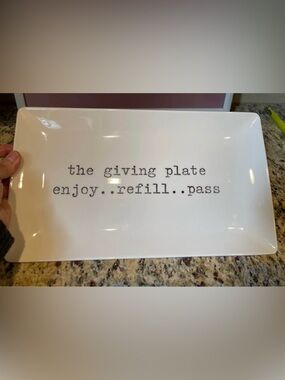 The Giving Plate Rectangular Serving Platter